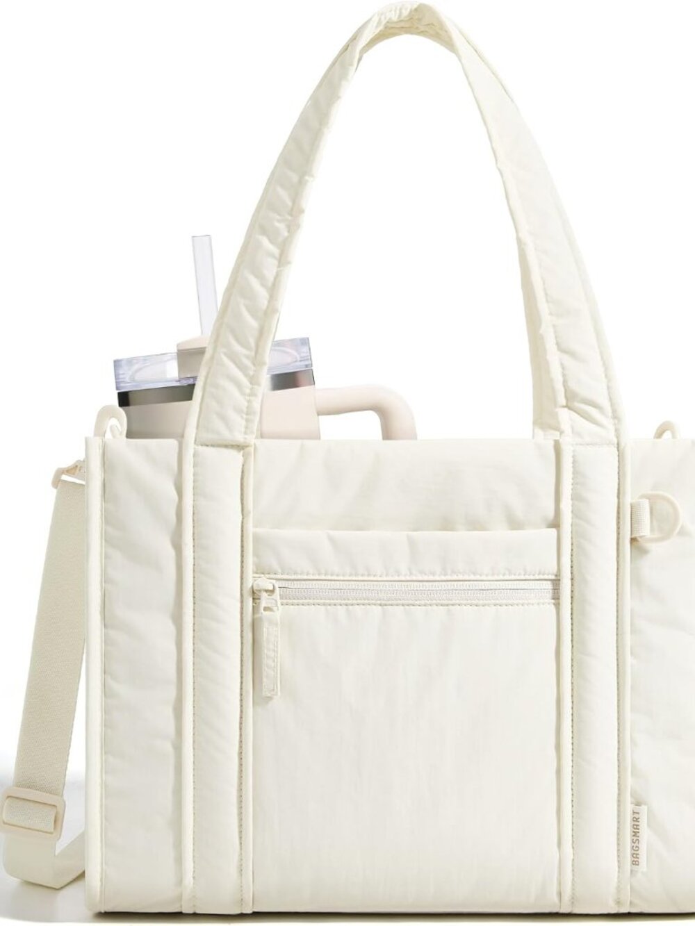 Boxy Tote Bag for Women, Crossbody Bag with Zipper, Crush Bow Purses for Travel